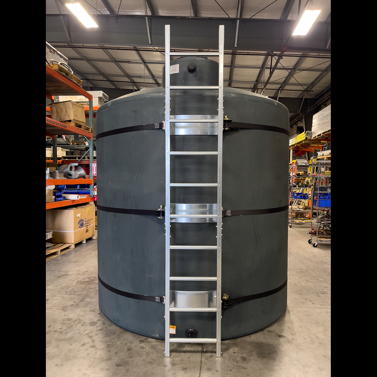 Galvanized Steel Poly Tank Ladders view 2