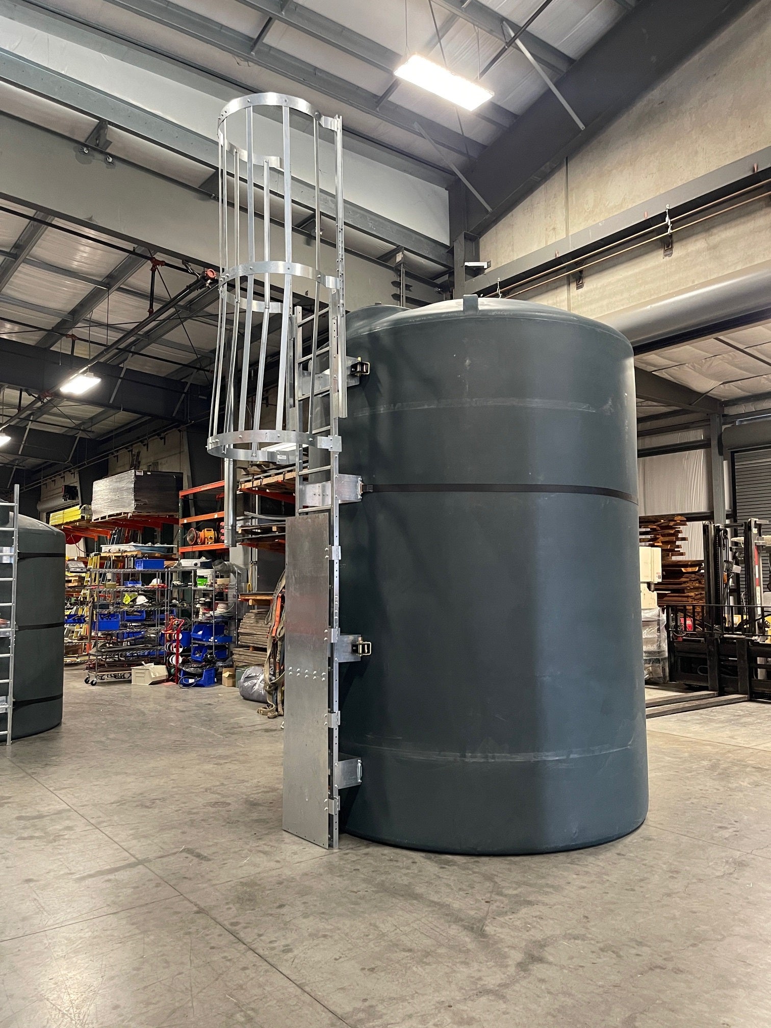Galvanized Steel Poly Tank Ladders view 3